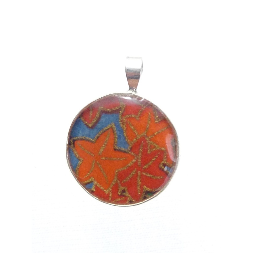 Leaf Japanese 925 Sterling Silver Pendant